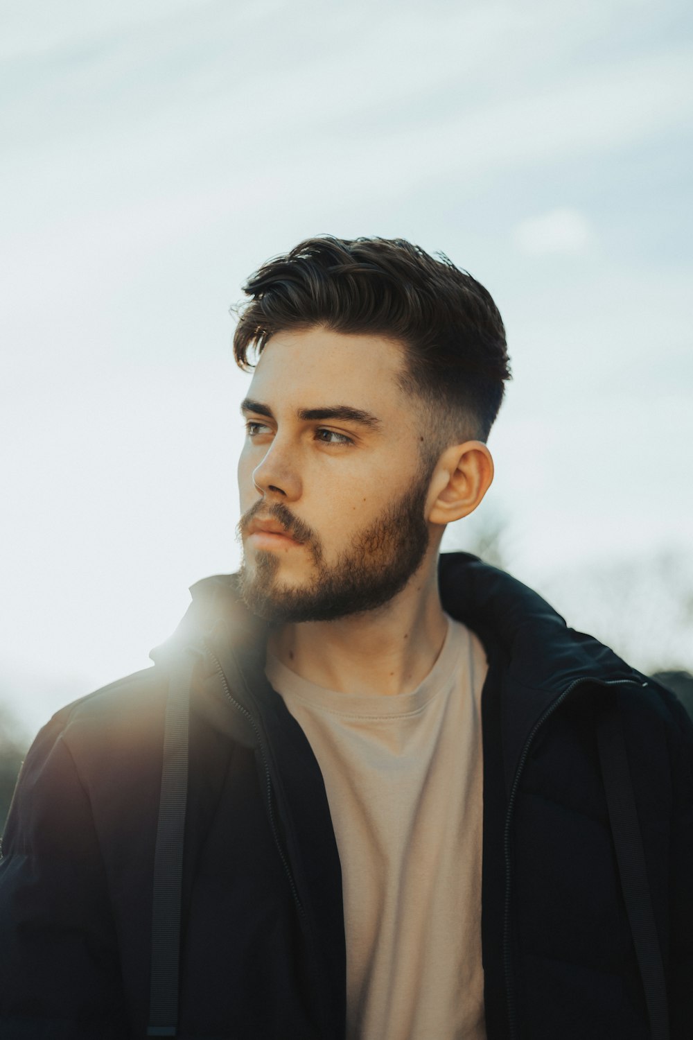 A confident man with a healthy head of hair